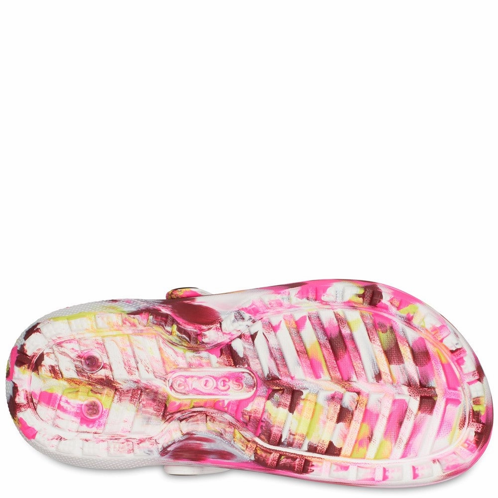 Crocs Toddler Classic Lined Marbled Clog Girls Sneakers Girls Running Shoes
