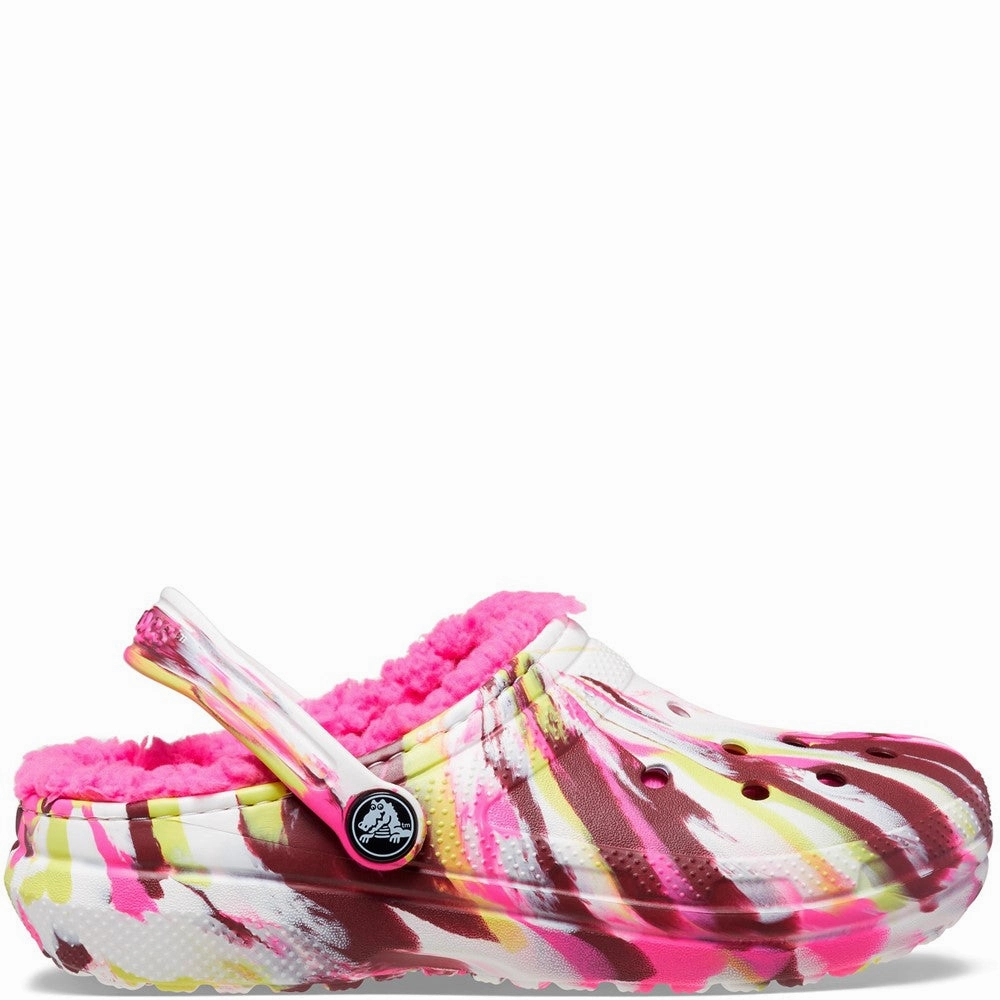 Crocs Toddler Classic Lined Marbled Clog Girls Sneakers Girls Running Shoes