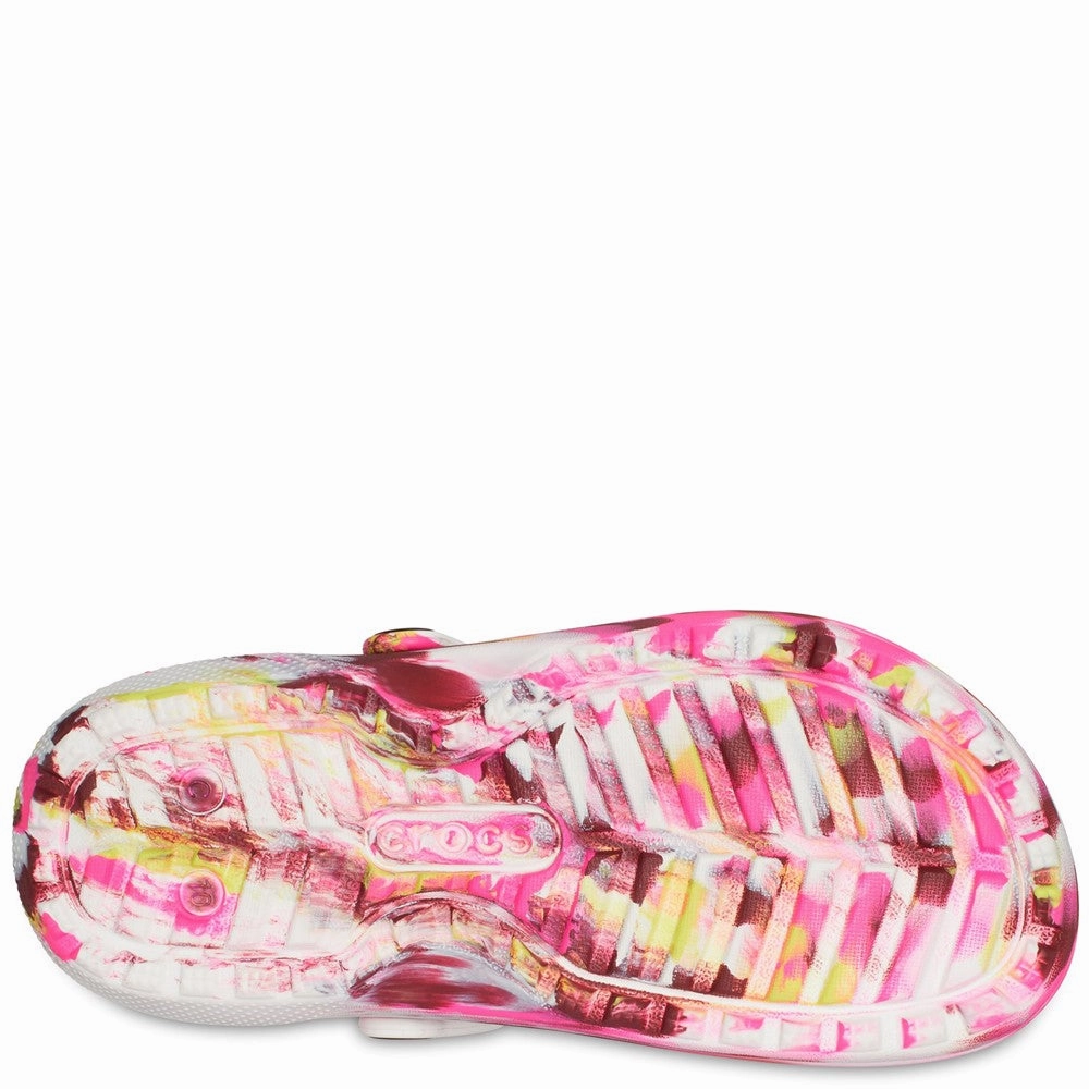 Crocs Toddler Classic Lined Marbled Clog Girls Sneakers Girls Running Shoes