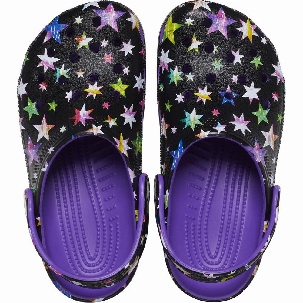 Crocs Toddler Classic Star Print Clog Girls Sneakers Girls Running Shoes