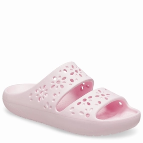 Crocs Unisex Classic Floral Cut Out Sandal Lightweight Running Shoes,Slip On Athletic Shoes,Breathable Workout Shoes