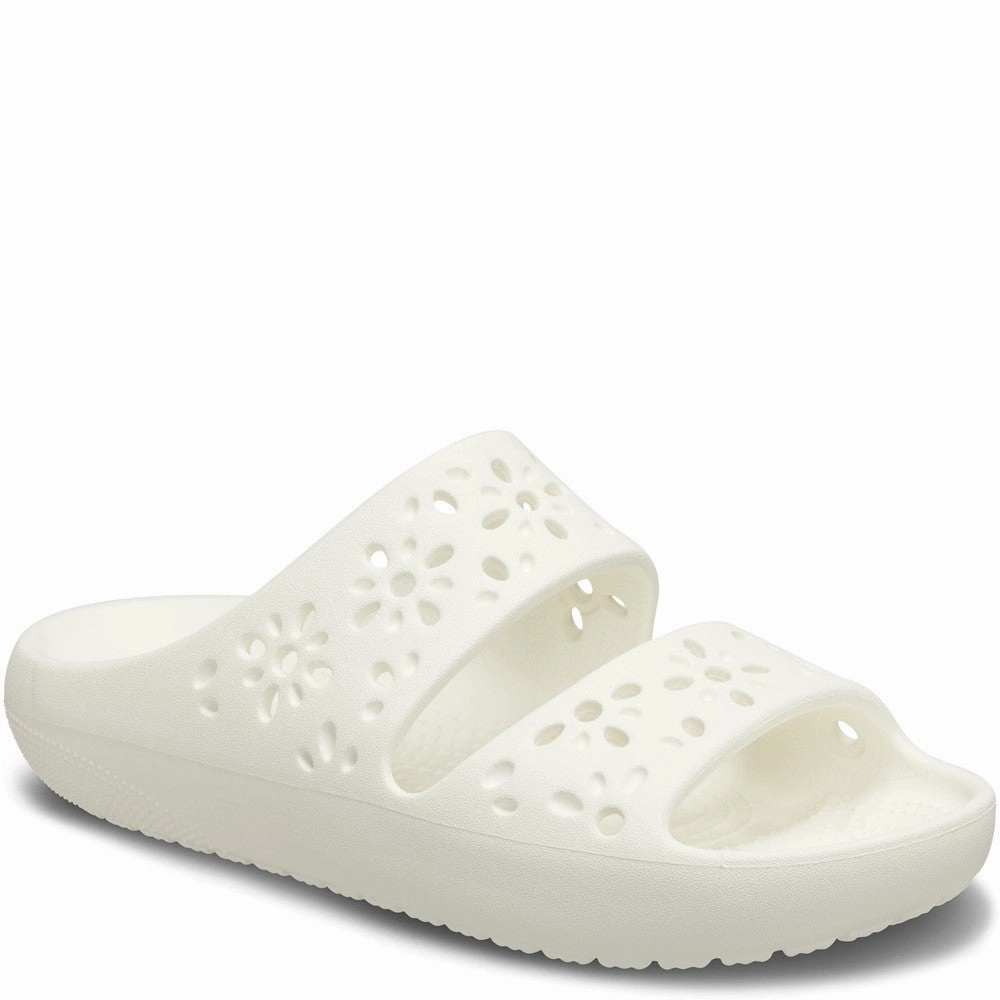 Crocs Unisex Classic Floral Cut Out Sandal Lightweight Running Shoes,Slip On Athletic Shoes,Breathable Workout Shoes