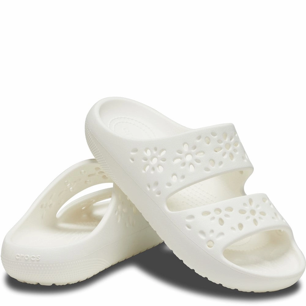 Crocs Unisex Classic Floral Cut Out Sandal Women's Sneakers Casual Walking Shoes