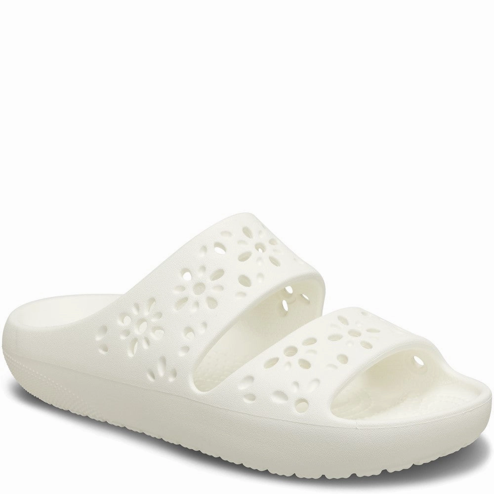 Crocs Unisex Classic Floral Cut Out Sandal Lightweight Running Shoes,Slip On Athletic Shoes,Breathable Workout Shoes