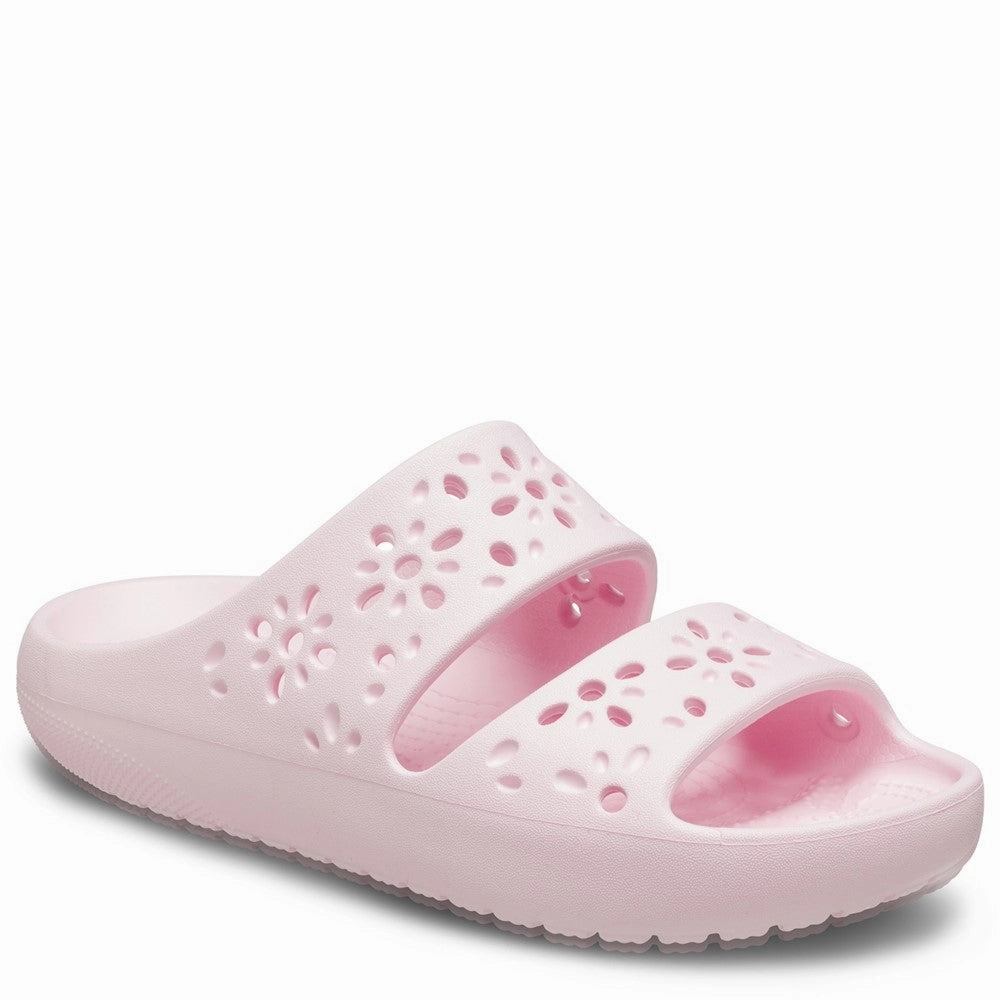 Crocs Unisex Classic Floral Cut Out Sandal Women's Sneakers Casual Walking Shoes