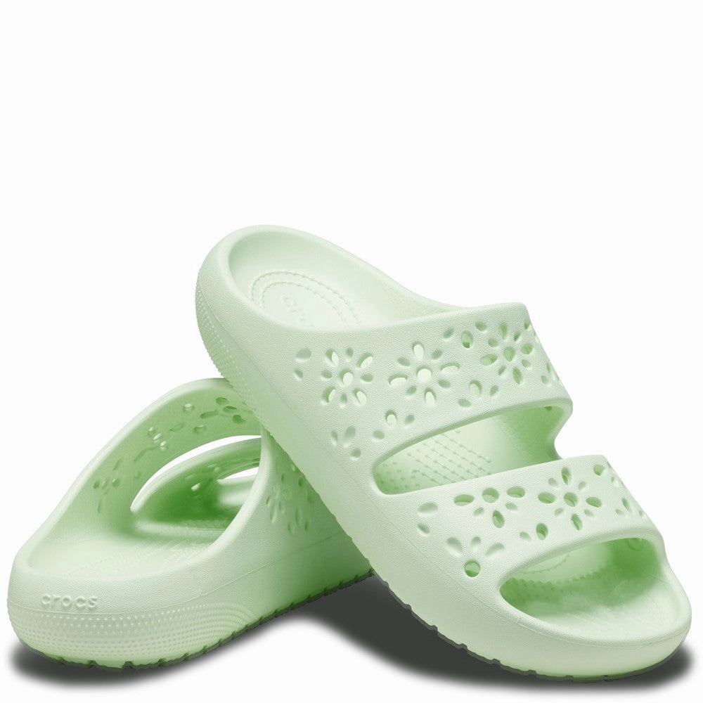 Crocs Unisex Classic Floral Cut Out Sandal Women's Sneakers Casual Walking Shoes