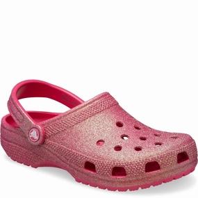 Crocs Unisex Classic Glitter Clog Lightweight Running Shoes,Slip On Athletic Shoes,Breathable Workout Shoes