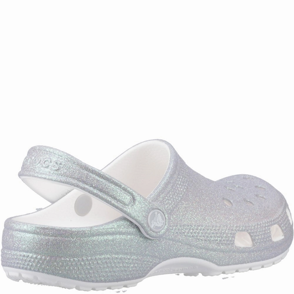 Crocs Unisex Classic Glitter Clog Women's Sneakers Casual Walking Shoes