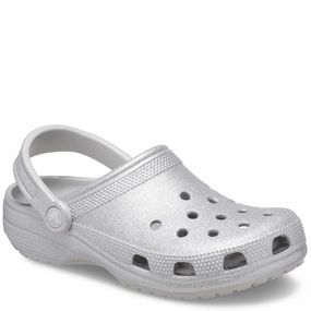 Crocs Unisex Classic Glitter Clog Lightweight Running Shoes,Slip On Athletic Shoes,Breathable Workout Shoes