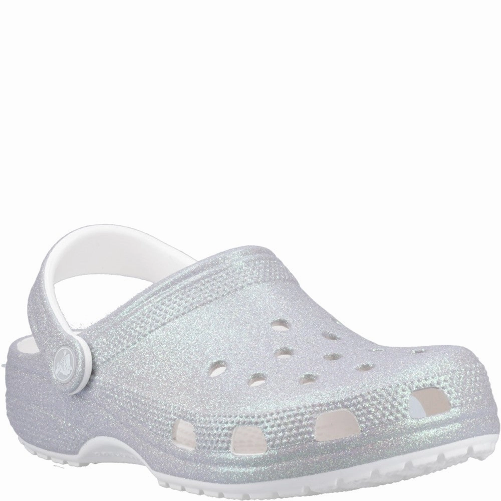 Crocs Unisex Classic Glitter Clog Lightweight Running Shoes,Slip On Athletic Shoes,Breathable Workout Shoes