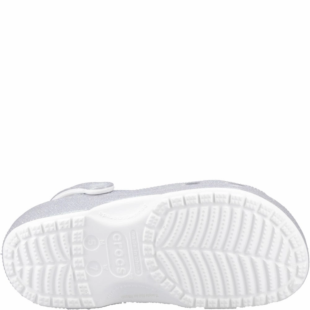 Crocs Unisex Classic Glitter Clog Women's Sneakers Casual Walking Shoes