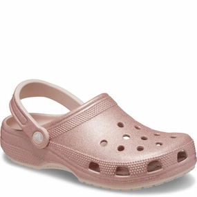 Crocs Unisex Classic Glitter Clog Lightweight Running Shoes,Slip On Athletic Shoes,Breathable Workout Shoes
