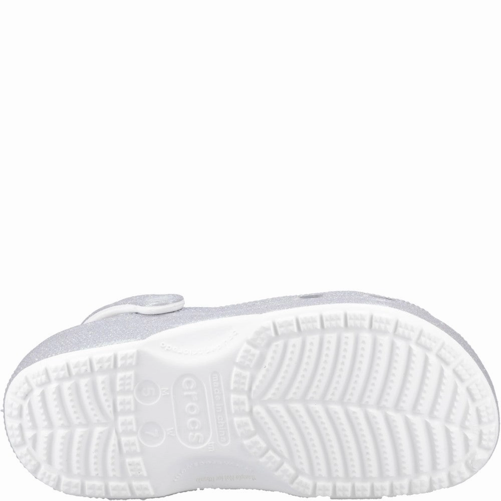 Crocs Unisex Classic Glitter Clog Women's Sneakers Casual Walking Shoes