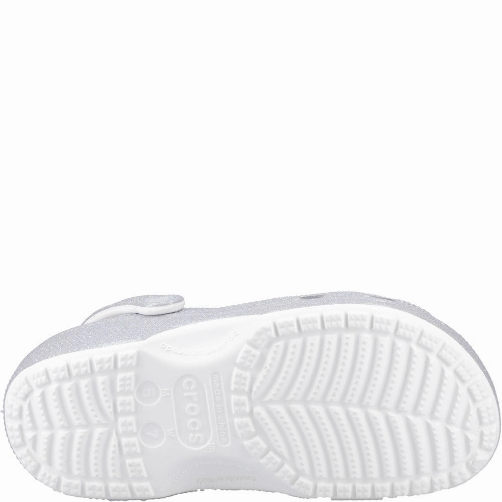 Crocs Unisex Classic Glitter Clog Women's Sneakers Casual Walking Shoes