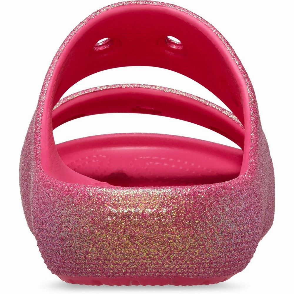 Crocs Unisex Classic Iridescent Glitter Sandal Women's Sneakers Casual Walking Shoes