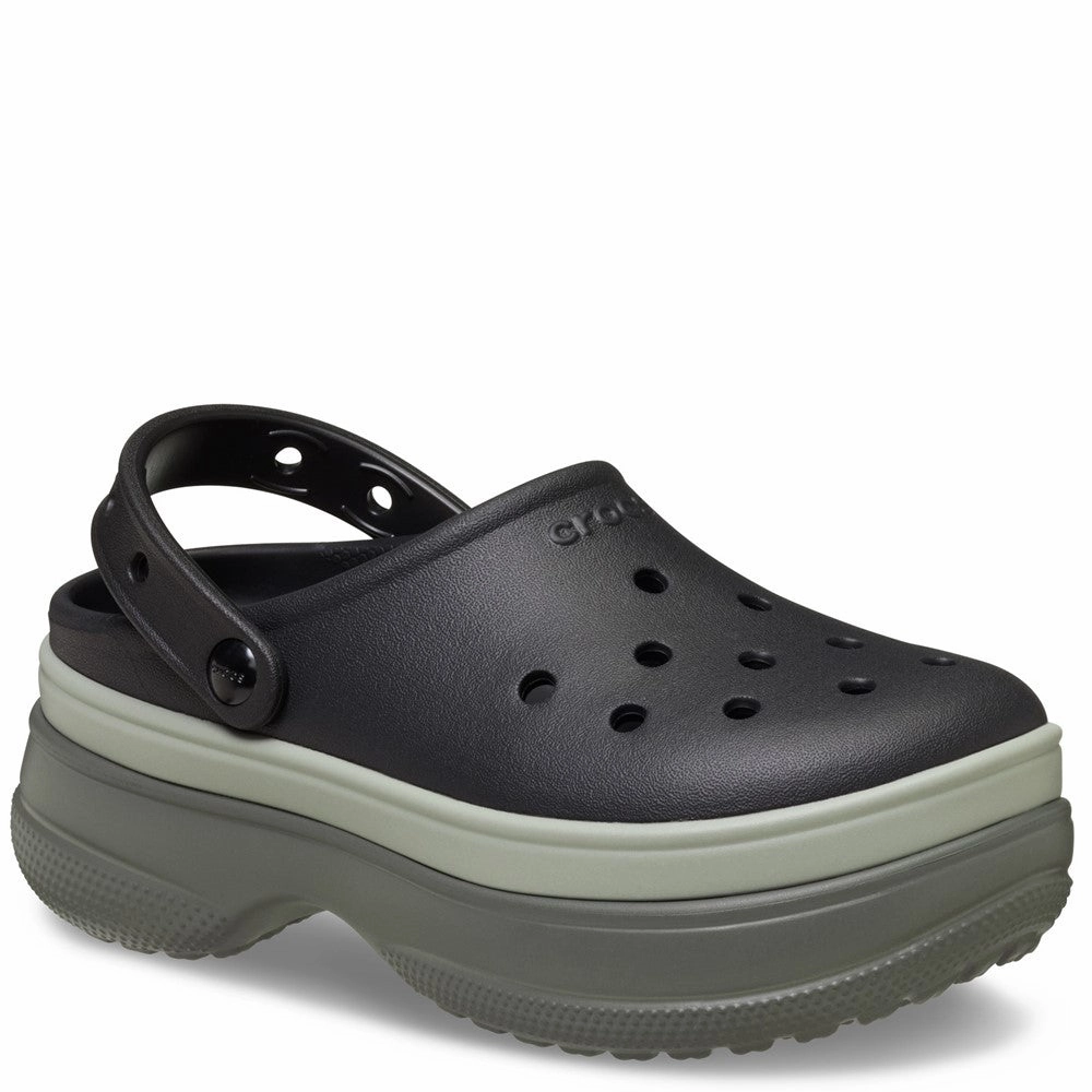 Crocs Unisex Classic Stacked Clog Lightweight Running Shoes,Slip On Athletic Shoes,Breathable Workout Shoes