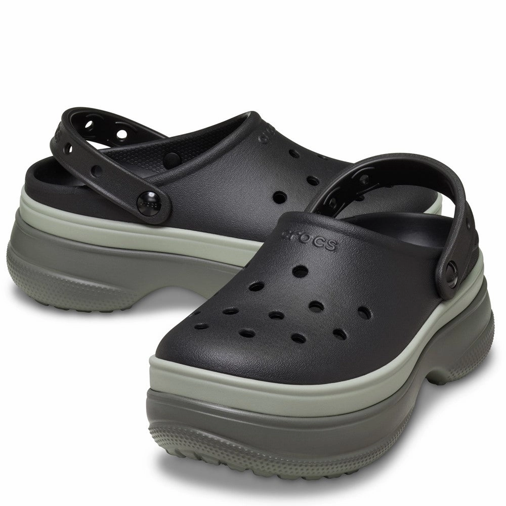 Crocs Unisex Classic Stacked Clog Women's Sneakers Casual Walking Shoes