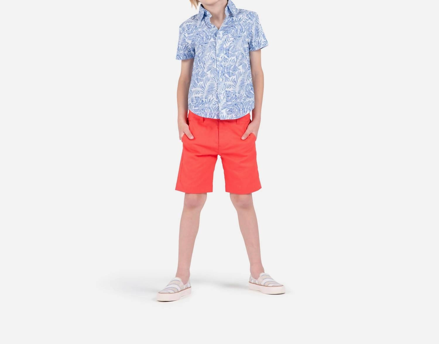 Day Party Shirt In Blue Palms Boys Henley T Shirt