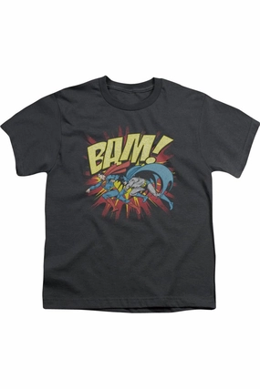 DC Comics Bam Short Sleeve Youth Tee / T-Shirt graphic tees for boys, polo shirts boys