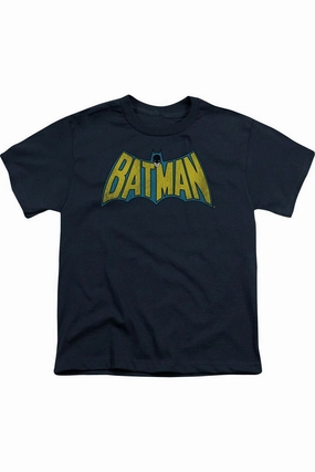 DC Comics Classic Batman Logo Short Sleeve Youth Tee / T-Shirt graphic tees for boys, polo shirts boys