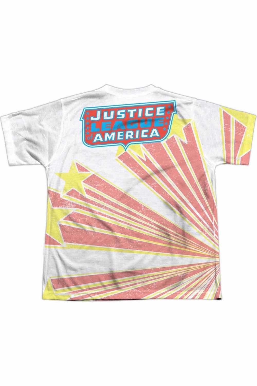 DC Comics Coming At You (Front/Back Print) Short Sleeve Youth Poly Crew Tee / T-Shirt Boys Henley T Shirt