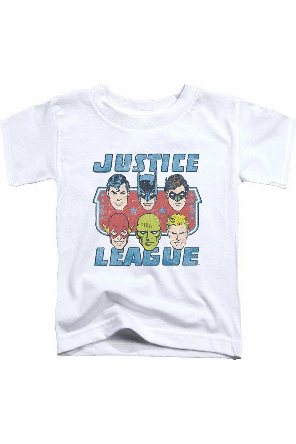 DC Comics Faces Of Justice Short Sleeve Juvenile Tee / T-Shirt graphic tees for boys, polo shirts boys
