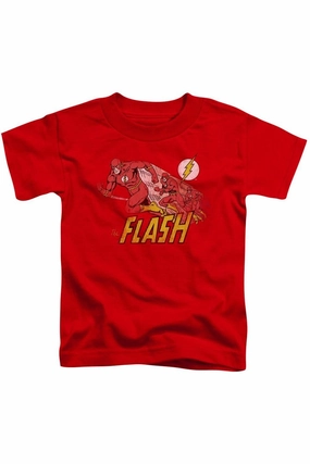 DC Comics Flash Crimson Comet Short Sleeve Juvenile Tee / T-Shirt graphic tees for boys, polo shirts boys