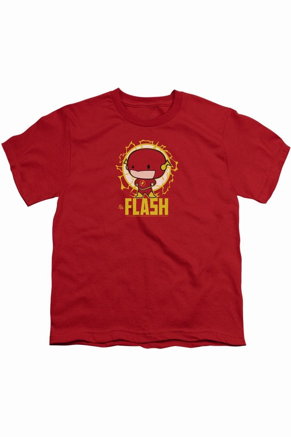 DC Comics Flash Flash Chibi Short Sleeve Youth Tee / T-Shirt graphic tees for boys, polo shirts boys