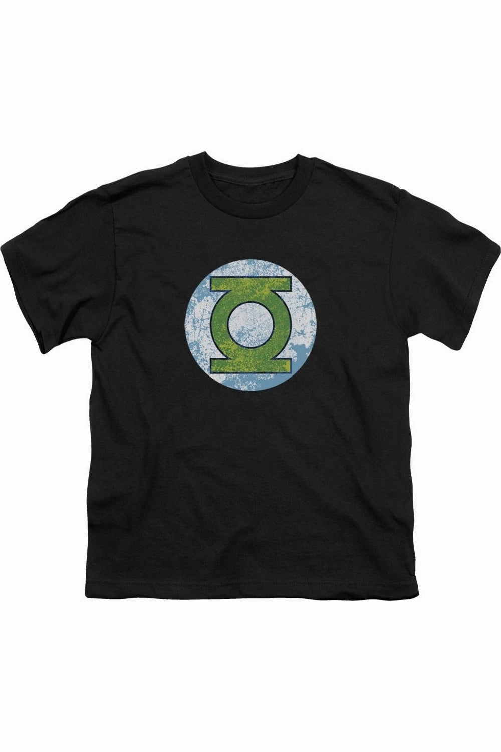DC Comics Gl Neon Distress Logo Short Sleeve Juvenile Tee / T-Shirt graphic tees for boys, polo shirts boys