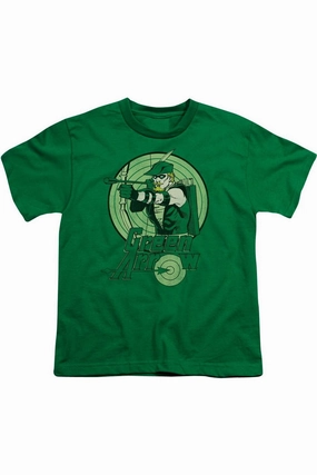 DC Comics Green Arrow Short Sleeve Youth Tee / T-Shirt graphic tees for boys, polo shirts boys