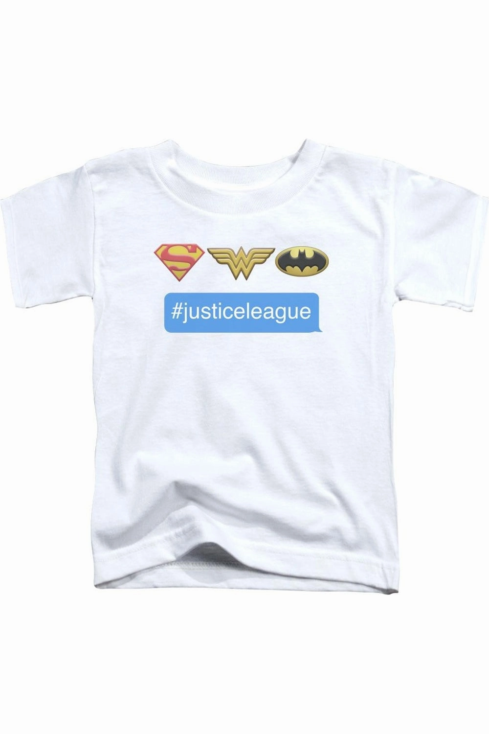 DC Comics Hashtag Justice League of America Short Sleeve Juvenile Tee / T-Shirt graphic tees for boys, polo shirts boys