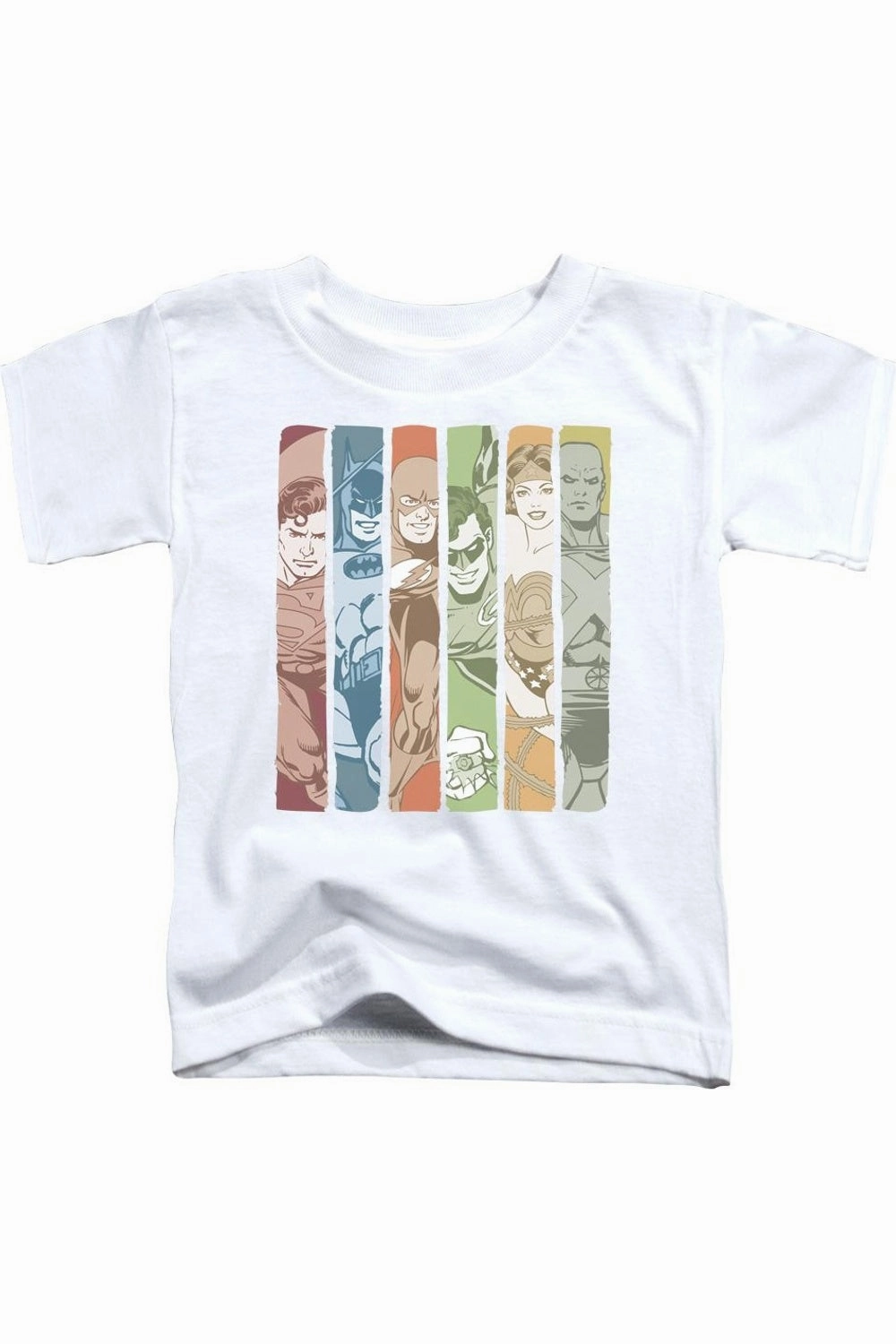 DC Comics Justice League Columns Short Sleeve Juvenile Tee / T-Shirt graphic tees for boys, polo shirts boys