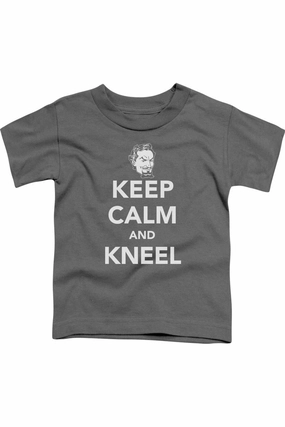 DC Comics Keep Calm And Kneel Short Sleeve Juvenile Tee / T-Shirt graphic tees for boys, polo shirts boys