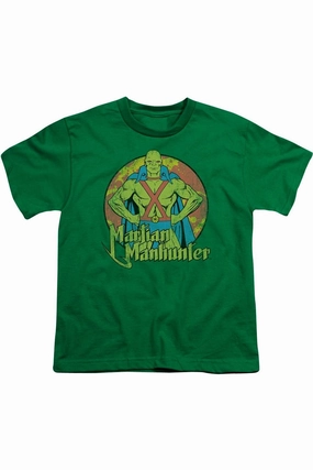 DC Comics Martian Manhunter Short Sleeve Youth Tee / T-Shirt graphic tees for boys, polo shirts boys