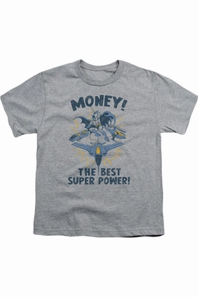 DC Comics Money Short Sleeve Youth Tee / T-Shirt graphic tees for boys, polo shirts boys