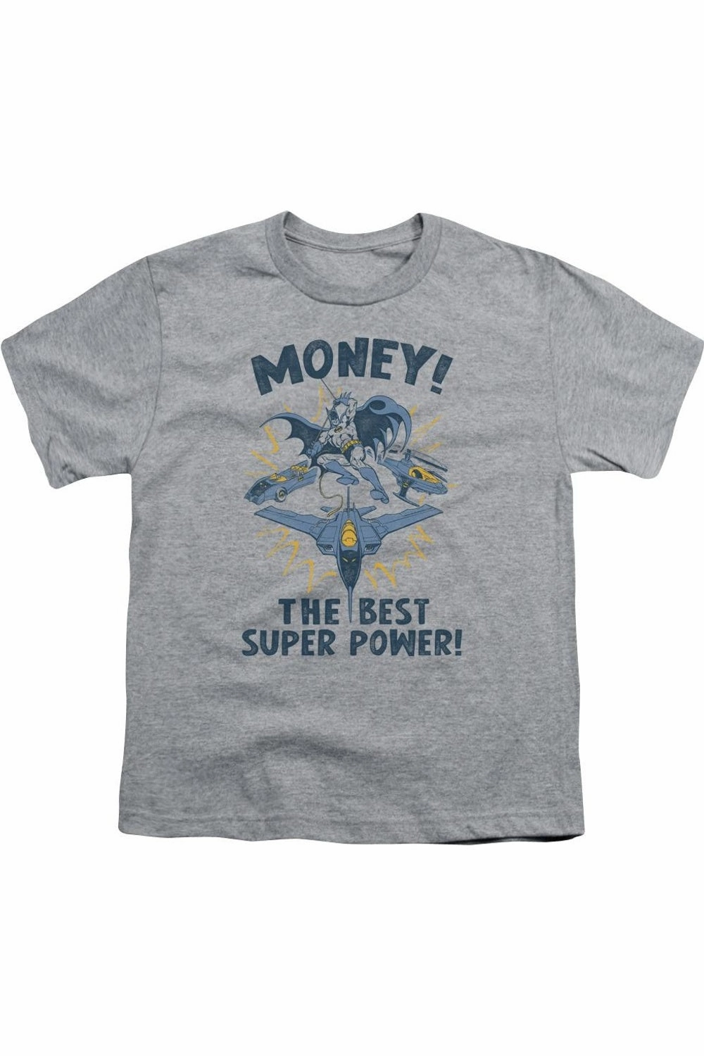 DC Comics Money Short Sleeve Youth Tee / T-Shirt graphic tees for boys, polo shirts boys