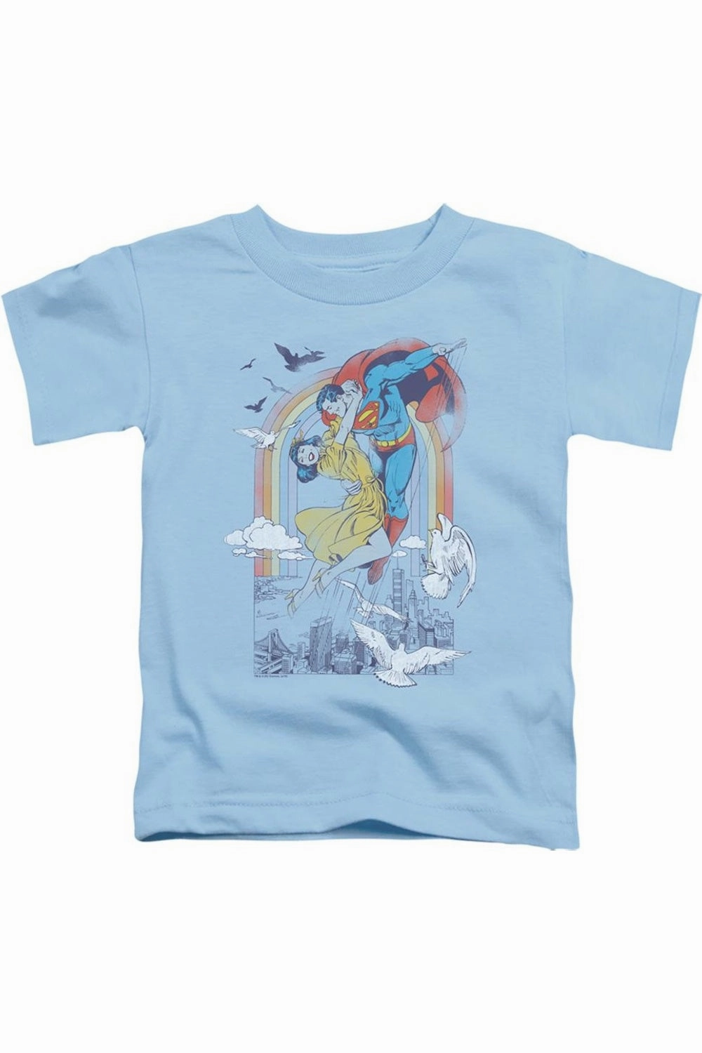 DC Comics Rainbow Love Short Sleeve Juvenile Tee / T-Shirt graphic tees for boys, polo shirts boys