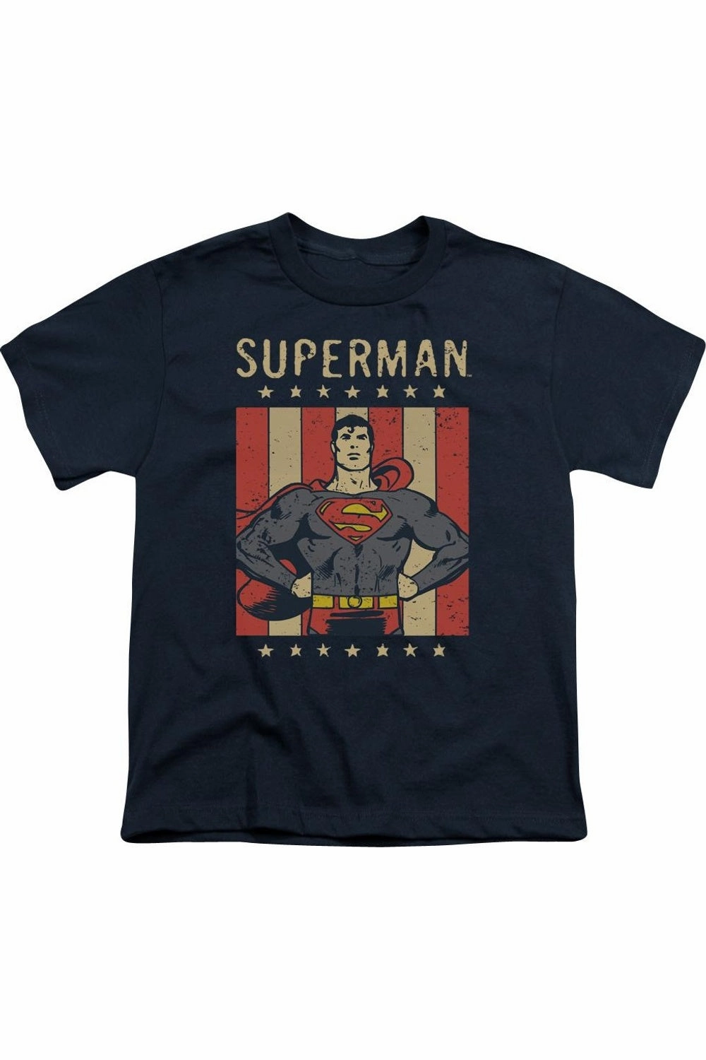 DC Comics Retro Liberty Short Sleeve Youth Tee / T-Shirt graphic tees for boys, polo shirts boys