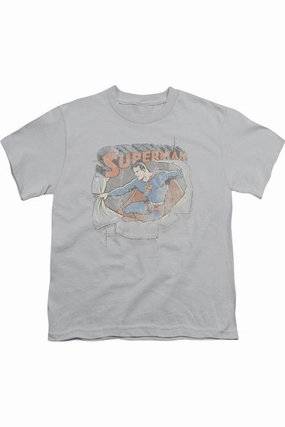 DC Comics Ripping Steel Short Sleeve Youth Tee / T-Shirt graphic tees for boys, polo shirts boys