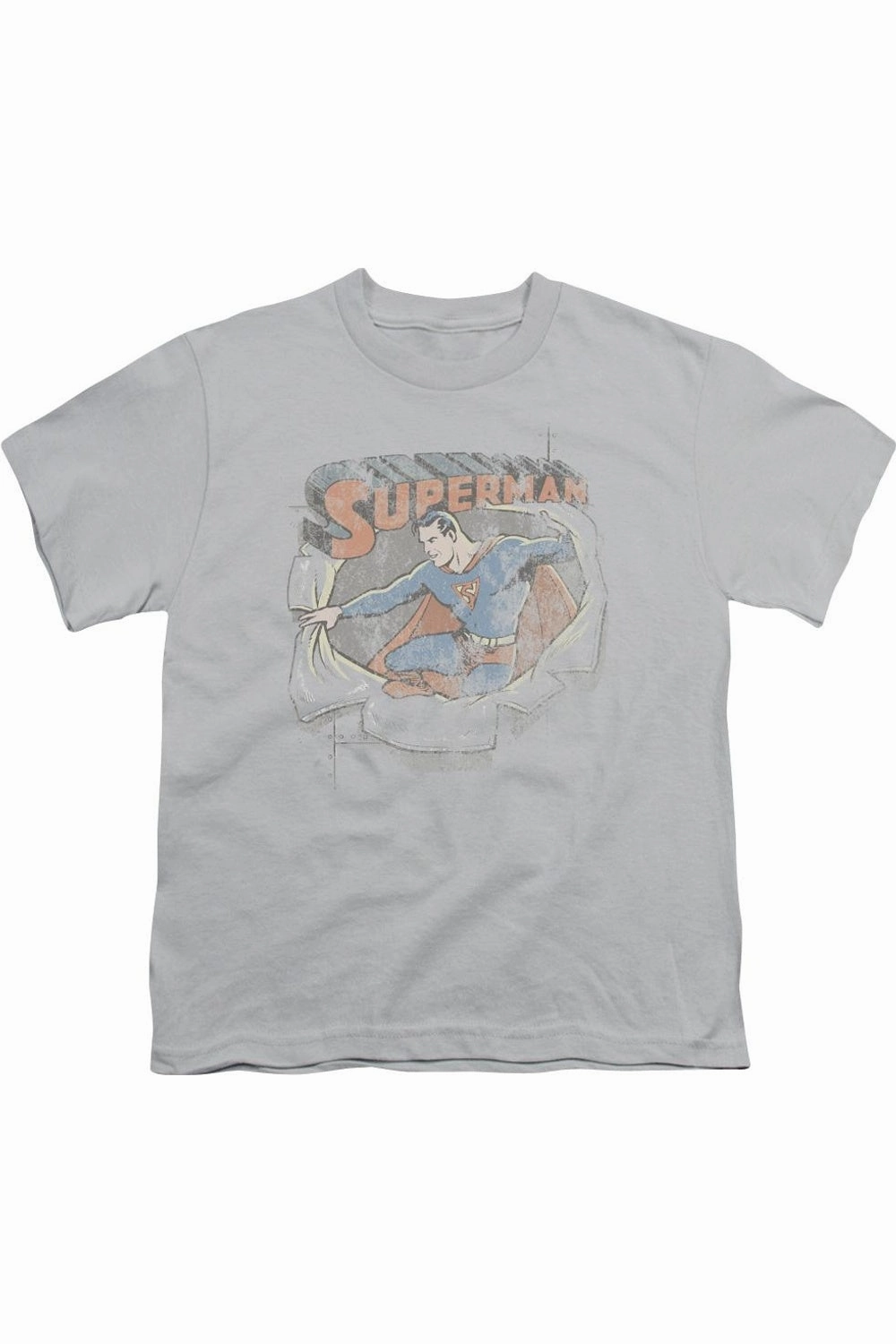 DC Comics Ripping Steel Short Sleeve Youth Tee / T-Shirt graphic tees for boys, polo shirts boys