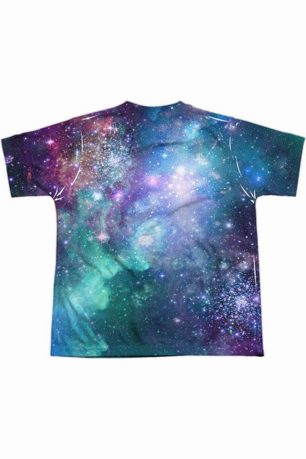 DC Comics Shielded Galaxy (Front/Back Print) Short Sleeve Youth Poly Crew Tee / T-Shirt Boys Henley T Shirt
