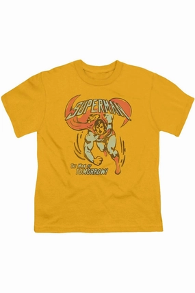 DC Comics Tomorrow Man Short Sleeve Youth Tee / T-Shirt graphic tees for boys, polo shirts boys