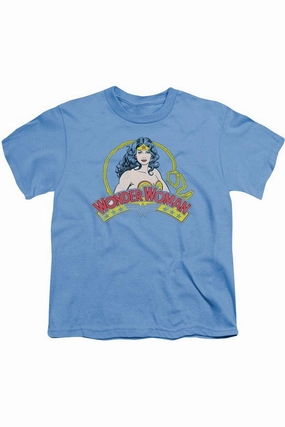 DC Comics Vintage Woman Short Sleeve Youth Tee / T-Shirt graphic tees for boys, polo shirts boys