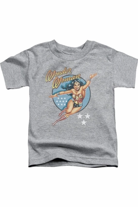 DC Comics Wonder Woman Vintage Short Sleeve Juvenile Tee / T-Shirt graphic tees for boys, polo shirts boys