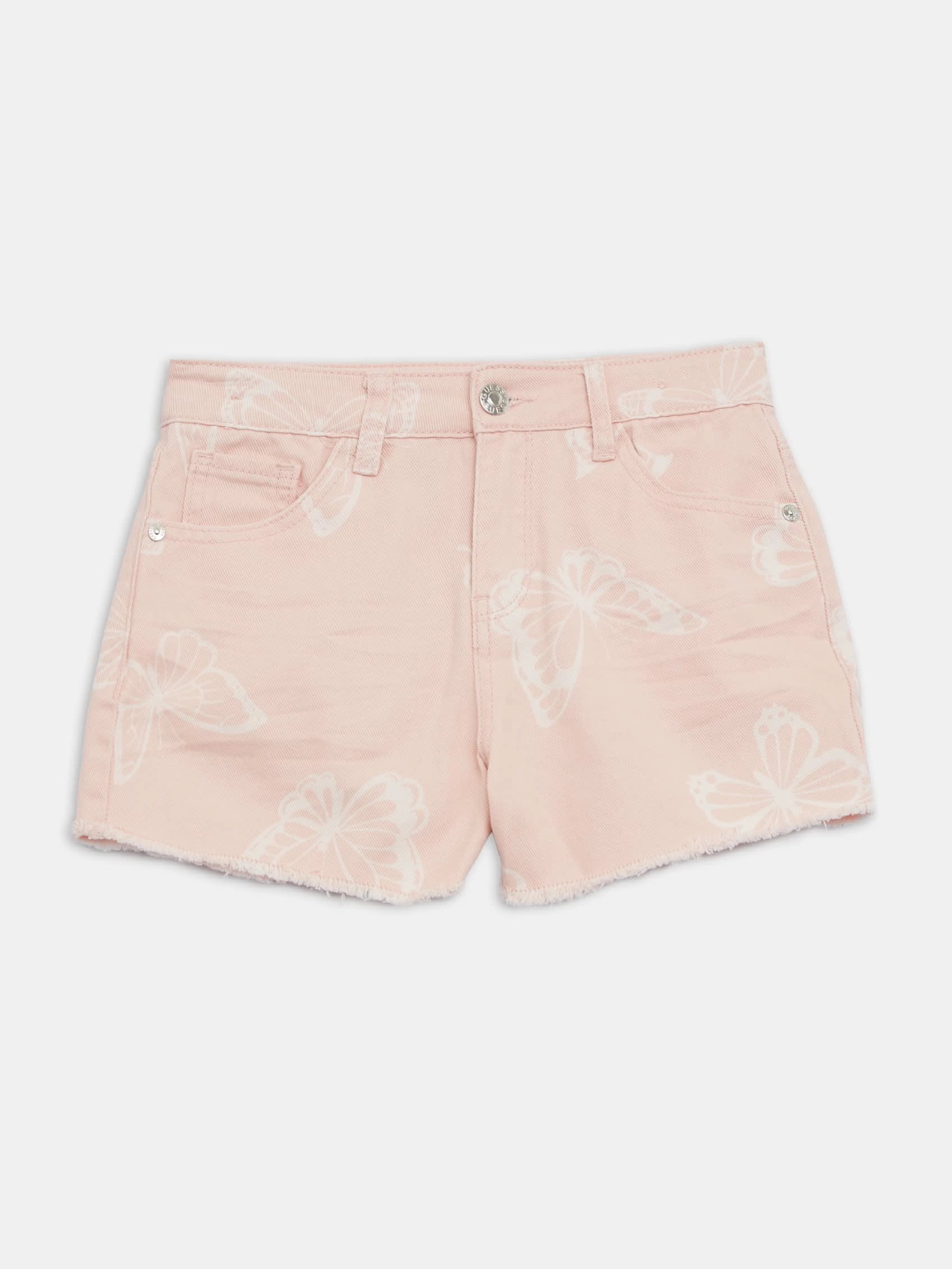 Denim Butterfly Shorts (7-14) girls bermuda shorts, bike shorts girls