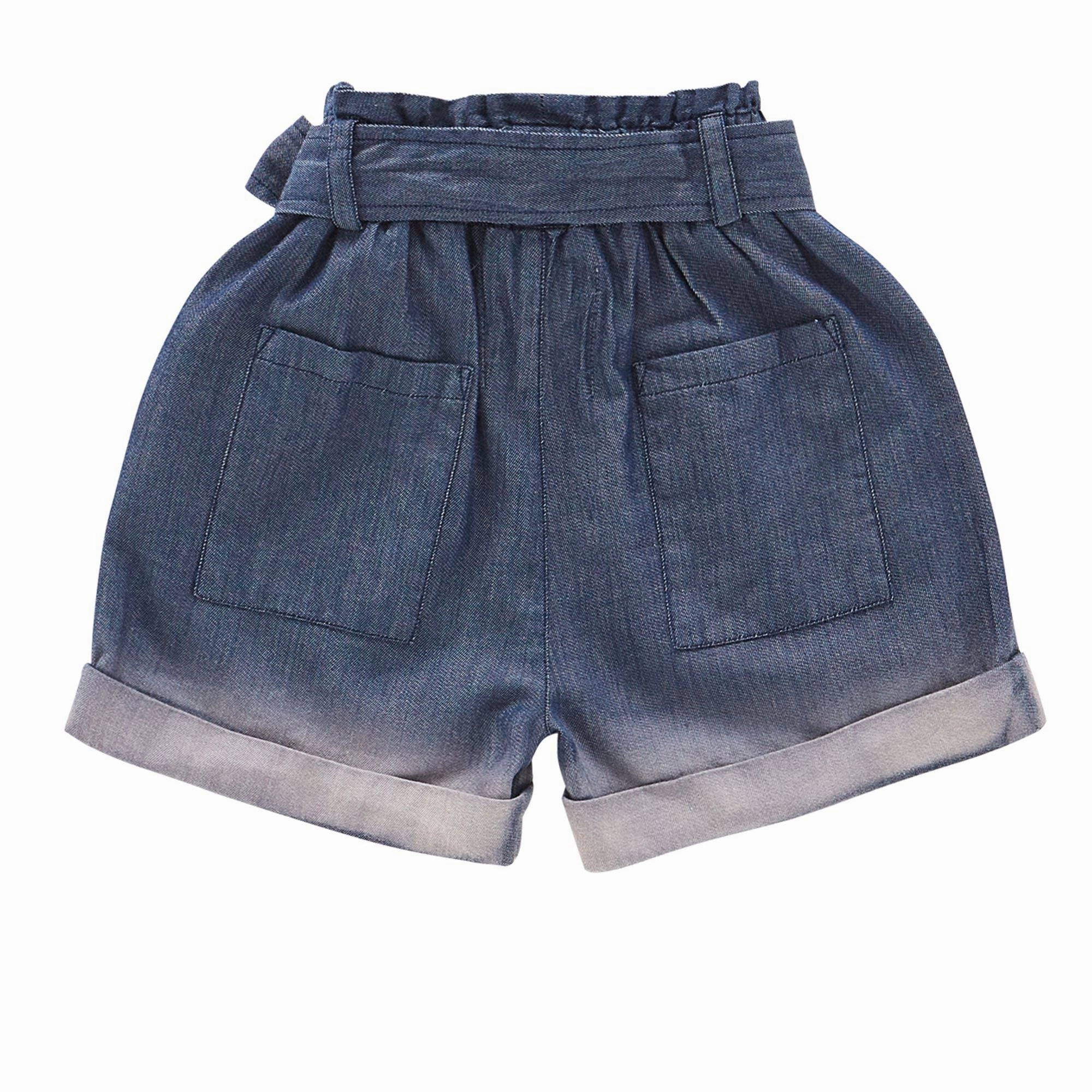 Denim Shorts with Belt Boys Drawstring Athletic Shorts