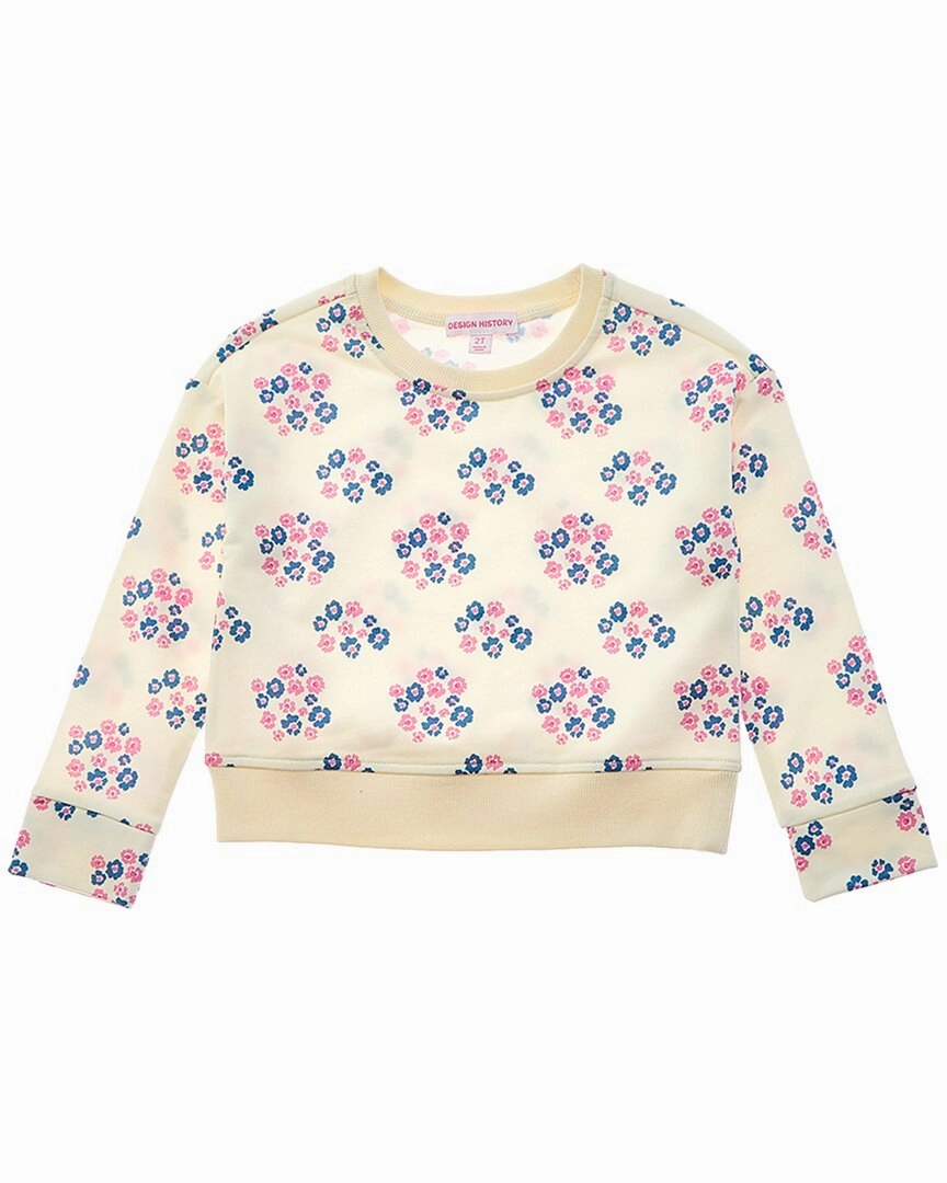 Design History Sweatshirt ruffle tops girls, long sleeve tees girls
