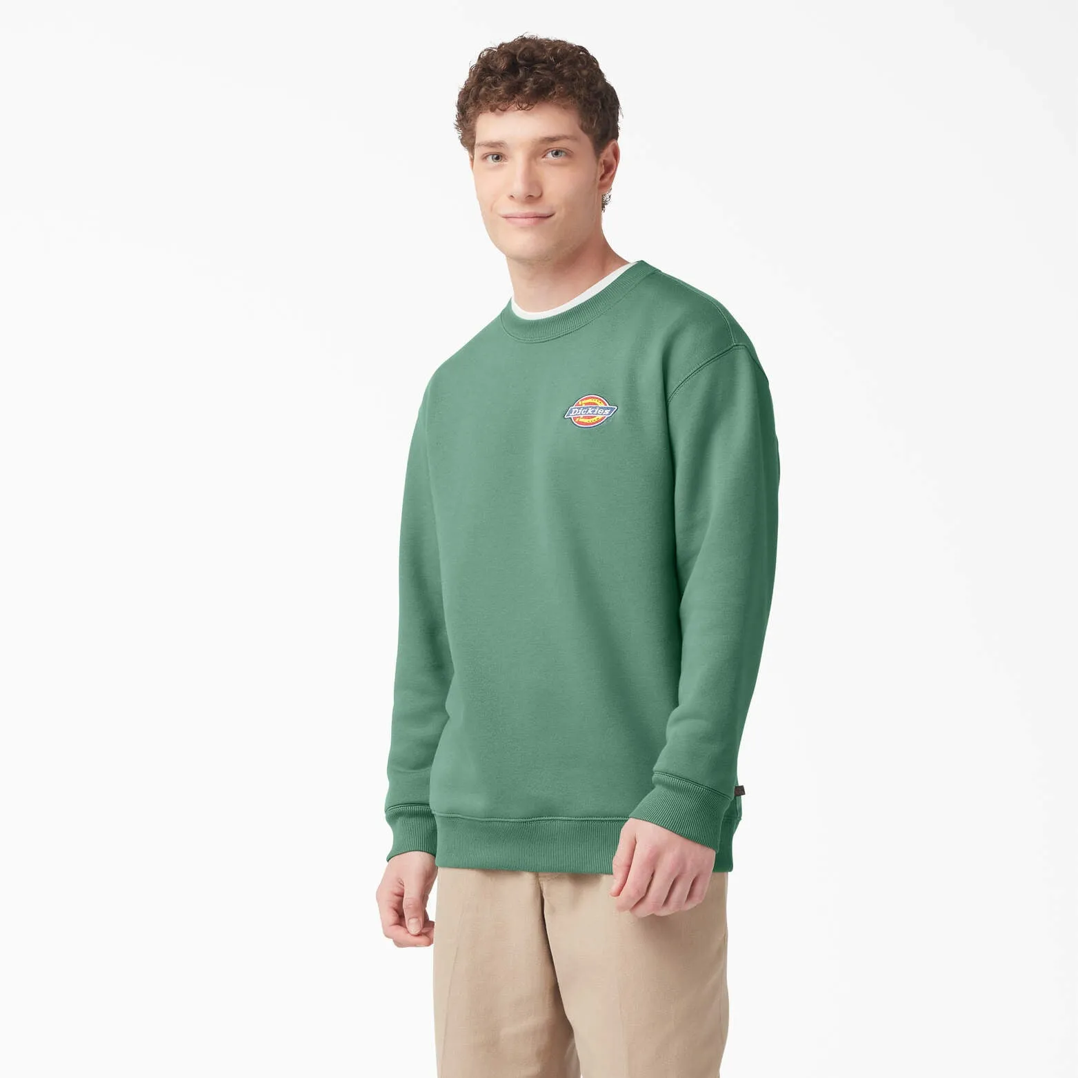Dickies Fleece Embroidered Chest Logo Sweatshirt Dickies Clothing
