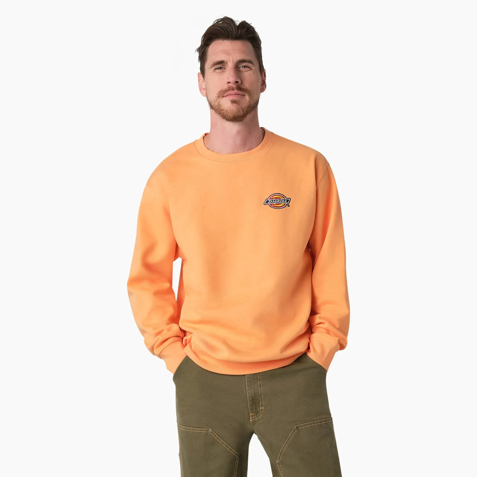 Dickies Fleece Embroidered Chest Logo Sweatshirt Dickies Clothing