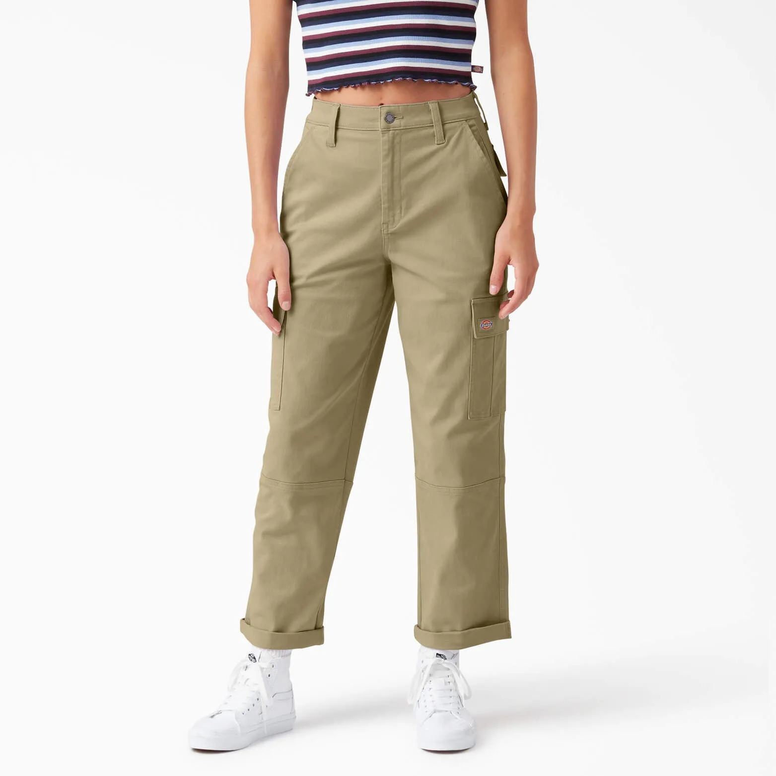 Dickies Women's Relaxed Fit Cropped Cargo Pants Dickies Clothing